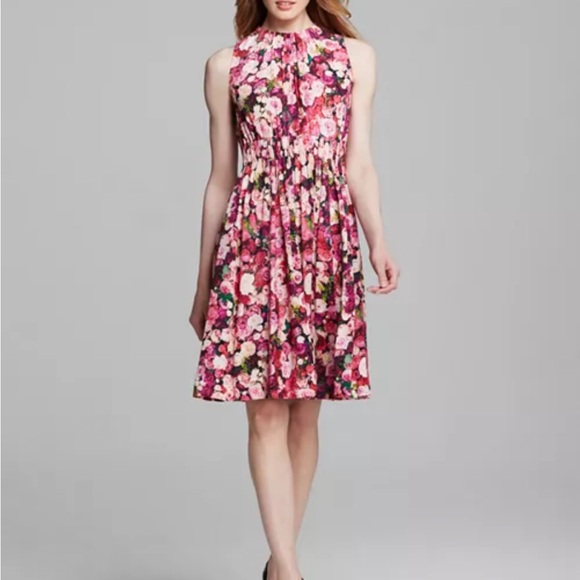 KATE SPADE Rose Print Tie Back Dress Size 0 - Picture 1 of 11